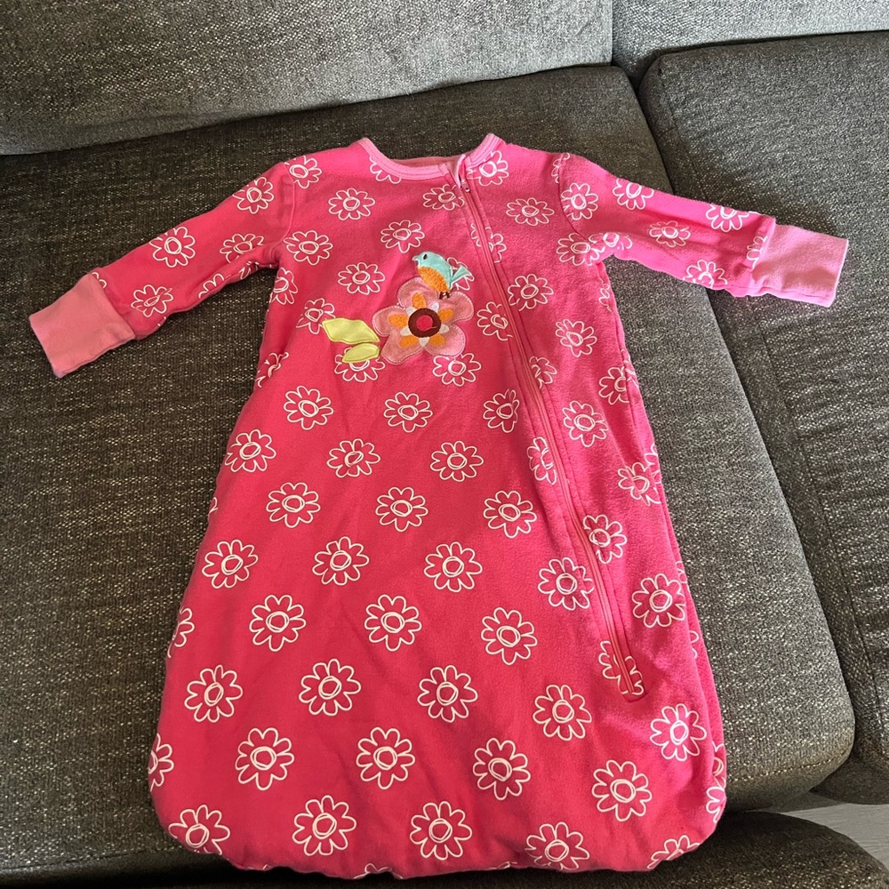 Boppy Pink Floral Kids Sleep Sack